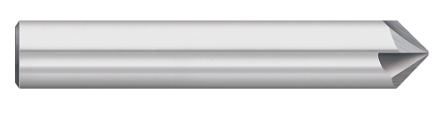 0.1875" (3/16) Shank DIA x 82Â° Included Angle x 2.5000" (2-1/2) Overall Length X 0.0300" Tip DIA Carbide Tipped Off Chamfer Mill, 4 Flutes, Uncoated  TITAN USA  SKU TITUS1-TC87733