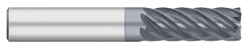 0.3125" (5/16) Cutter DIA x 0.8125" (13/16) Length of Cut Carbide Variable Index Square End Mill, 7 Flutes, ALCRO-Max Coated  TITAN USA  SKU TITUS1-TC64807