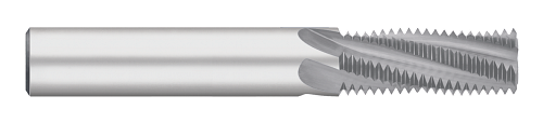 0.1150" Cutter DIA x 0.2500" (1/4) Length of Cut Carbide Multi-Form M4 X 0.70 Multi-Flute Thread Mill - Metric Threads, 3 Flutes, Uncoated  TITAN USA  SKU TITUS1-TC84520