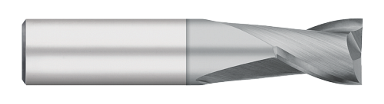 0.6250" (5/8) Cutter DIA x 0.7500" (3/4) Length of Cut Carbide Square End Mill, 2 Flutes, TiCN Coated  TITAN USA  SKU TITUS1-TC91296