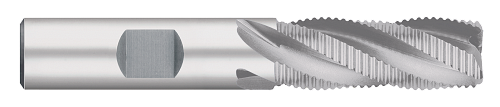 0.6250" (5/8) Cutter DIA x 1.6250" (1-5/8) Length of Cut Cobalt Fine Pitch Rougher, 4 Flutes, Uncoated  TITAN USA  SKU TITUS1-TE66136