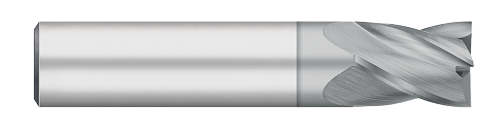 0.2500" (1/4) Cutter DIA x 0.5000" (1/2) Length of Cut Carbide Square End Mill, 4 Flutes, TiCN Coated  TITAN USA  SKU TITUS1-TC90916