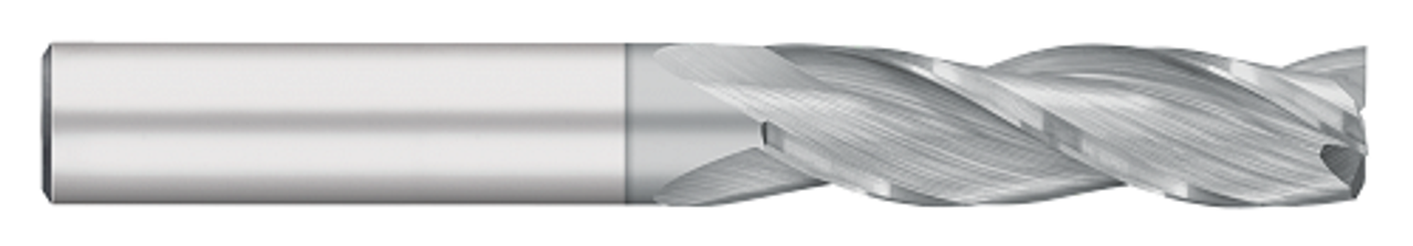 0.1875" (3/16) Cutter DIA x 0.7500" (3/4) Length of Cut Carbide Square End Mill, 3 Flutes, TiCN Coated