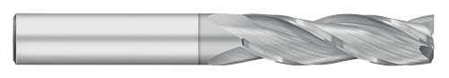 0.2500" (1/4) Cutter DIA x 1.1250" (1-1/8) Length of Cut Carbide Square End Mill, 3 Flutes, TiCN Coated  TITAN USA  SKU TITUS1-TC95316