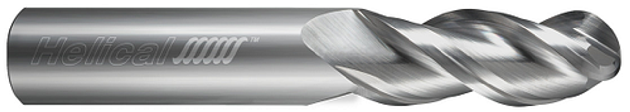 3 FL - Ball - 40Â° Helix - 0.3125" (5/16) Cutter DIA x 0.3125" (5/16) Shank DIA x 0.7500" (3/4) LOC x 2.5000" (2-1/2) OAL - Uncoated  HELICAL  SKU HELSO1-81463