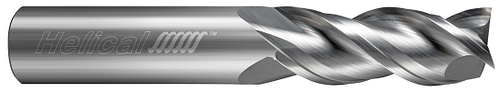 3 FL - Square - 40Â° Helix - 0.2500" (1/4) Cutter DIA x 0.2500" (1/4) Shank DIA x 1.7500" (1-3/4) LOC x 4.0000" (4) OAL - Uncoated  HELICAL  SKU HELSO1-83523
