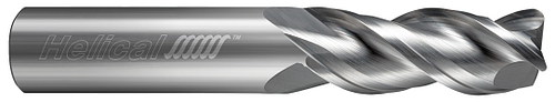 3 FL - Corner Radius - 40Â° Helix - 0.5000" (1/2) Cutter DIA x 0.5000" (1/2) Shank DIA x 0.0900" Radius x 1.6250" (1-5/8) LOC x 4.0000" (4) OAL - Uncoated  HELICAL  SKU HELSO1-48445