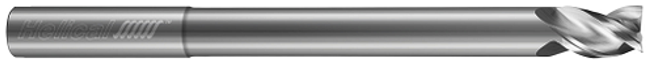 3 FL - Square - 40Â° Helix - 1.0000" (1) Cutter DIA x 1.0000" (1) Shank DIA x 1.2500" (1-1/4) LOC x 12.5000" (12-1/2) OAL x 9.5000" (9-1/2) Reach - Uncoated  HELICAL  SKU HELSO1-86510