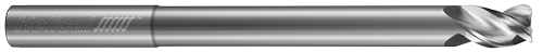 3 FL - Corner Radius - 40Â° Helix - 0.7500" (3/4) Cutter DIA x 0.7500" (3/4) Shank DIA x 0.0600" Radius x 1.0000" (1) LOC x 4.0000" (4) OAL x 2.0000" (2) Reach - Uncoated  HELICAL  SKU HELSO1-46565