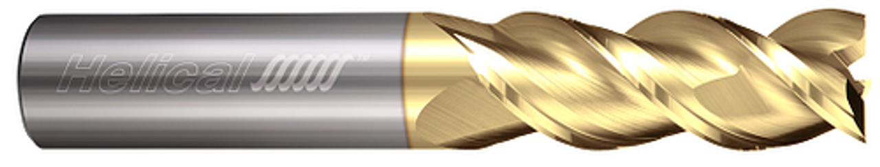 3 FL - Square - 45Â° Helix - 0.5000" (1/2) Cutter DIA x 0.5000" (1/2) Shank DIA x 2.5000" (2-1/2) LOC x 5.0000" (5) OAL - ZPLUS Coated  HELICAL  SKU HELSO1-03512