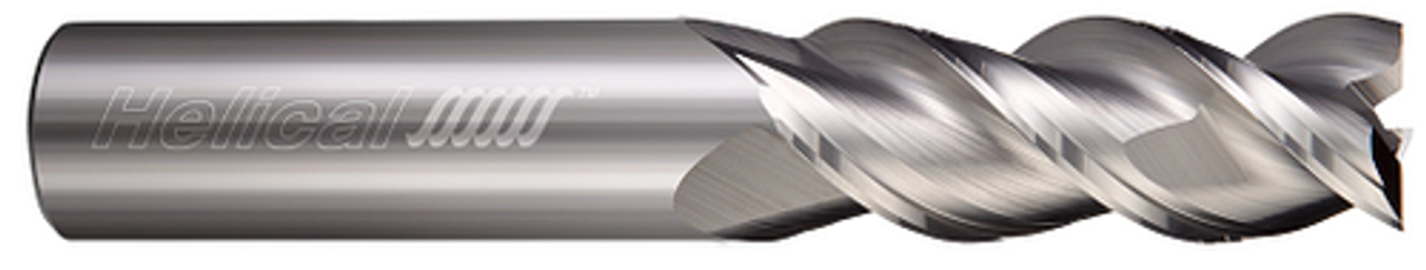 3 FL - Square - 45Â° Helix - 0.6250" (5/8) Cutter DIA x 0.6250" (5/8) Shank DIA x 0.7500" (3/4) LOC x 3.0000" (3) OAL - Uncoated  HELICAL  SKU HELSO1-03555