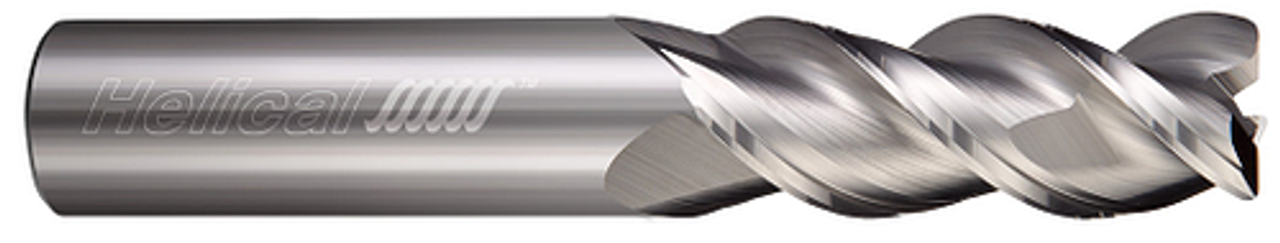 3 FL - Corner Radius - 45° Helix - 0.2500" (1/4) Cutter DIA x 0.2500" (1/4) Shank DIA x 0.0200" Radius x 0.5000" (1/2) LOC x 2.5000" (2-1/2) OAL  - Uncoated