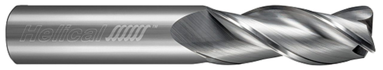 3 FL - Corner Radius - 35Â° Helix - 12.000 mm Cutter DIA x 12.000 mm Shank DIA x 1.000 mm Radius x 18.000 mm LOC x 75.000 mm OAL - Uncoated  HELICAL  SKU HELSO1-59712