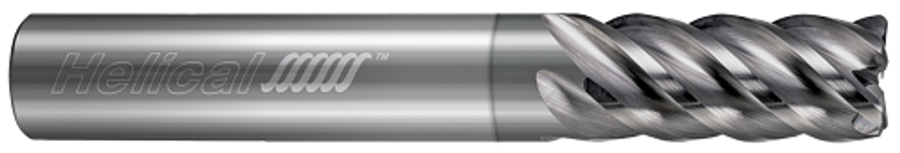 5 FL - Corner Radius - 0.1250" (1/8) Cutter DIA x 0.2500" (1/4) Shank DIA x 0.0300" Radius x 0.2500" (1/4) LOC x 2.5000" (2-1/2) OAL - NPLUS Coated  HELICAL  SKU HELSO1-84112