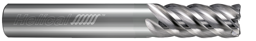 5 FL - Corner Radius - 0.5000" (1/2) Cutter DIA x 0.5000" (1/2) Shank DIA x 0.0300" Radius x 1.6250" (1-5/8) LOC x 4.0000" (4) OAL - Uncoated  HELICAL  SKU HELSO1-84165