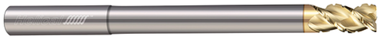 3 FL - Corner Radius - 45Â° Helix - 0.3750" (3/8) Cutter DIA x 0.3750" (3/8) Shank DIA x 0.0200" Radius x 0.5000" (1/2) LOC x 5.0000" (5) OAL x 2.5000" (2-1/2) Reach - ZPLUS Coated  HELICAL  SKU HELSO1-82758
