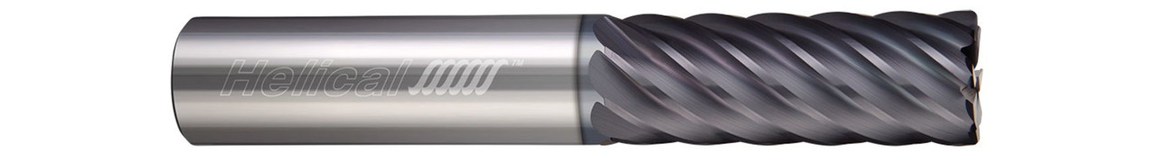 10 FL - Corner Radius - 0.6250" (5/8) Cutter DIA x 0.6250" (5/8) Shank DIA x 0.0600" Radius x 0.7500" (3/4) LOC x 3.0000" (3) OAL - APLUS Coated  HELICAL  SKU HELSO1-36121