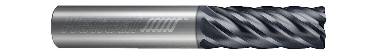 6 FL - Corner Radius - 20.000 mm Cutter DIA x 20.000 mm Shank DIA x 1.000 mm Radius x 50.000 mm LOC x 125.000 mm OAL - APLUS Coated  HELICAL  SKU HELSO1-59623