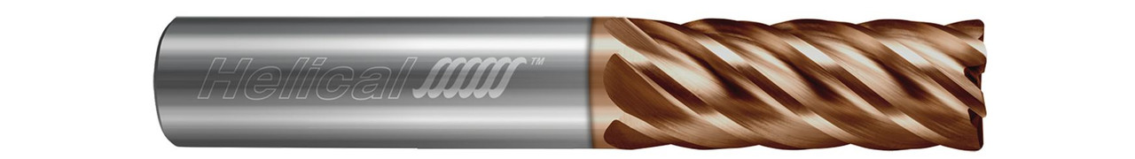 6 FL - Corner Radius - 0.3750" (3/8) Cutter DIA x 0.3750" (3/8) Shank DIA x 0.0300" Radius x 1.0000" (1) LOC x 3.0000" (3) OAL - TPLUS Coated  HELICAL  SKU HELSO1-59922