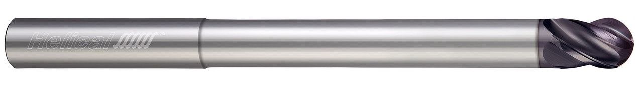 4 FL - Ball - 0.5000" (1/2) Cutter DIA x 0.5000" (1/2) Shank DIA x 0.6250" (5/8) LOC x 6.0000" (6) OAL x 3.7500" (3-3/4) Reach - APLUS Coated  HELICAL  SKU HELSO1-81700