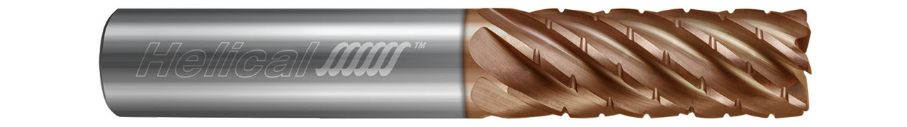 7 FL - Corner Radius - 0.6250" (5/8) Cutter DIA x 0.6250" (5/8) Shank DIA x 0.0300" Radius x 2.1250" (2-1/8) LOC x 4.0000" (4) OAL - TPLUS Coated  HELICAL  SKU HELSO1-86175