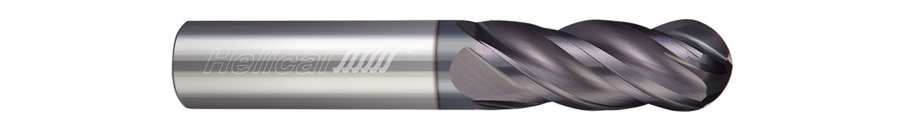 4 FL - Ball - 6.000 mm Cutter DIA x 6.000 mm Shank DIA x 18.000 mm LOC x 63.000 mm OAL - APLUS Coated  HELICAL  SKU HELSO1-84962