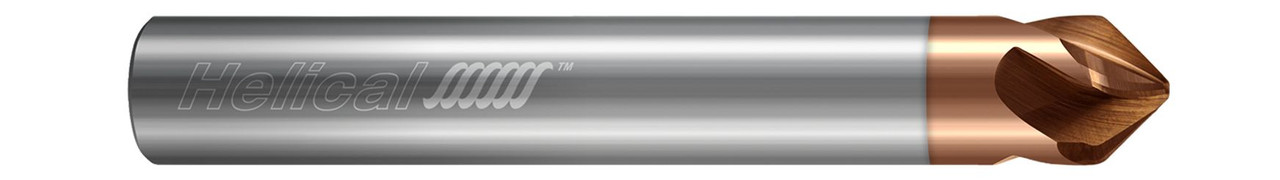 4 FL - Taper - 0.2500" (1/4) Cutter DIA x 0.2500" (1/4) Shank DIA x 0.0156" (1/64) Radius x 0.0715" LOC x 2.0000" (2) OAL - TPLUS Coated  HELICAL  SKU HELSO1-86328