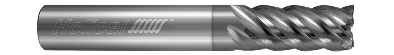 5 FL - Square - 0.5000" (1/2) Cutter DIA x 0.5000" (1/2) Shank DIA x 1.2500" (1-1/4) LOC x 3.0000" (3) OAL - Uncoated  HELICAL  SKU HELSO1-88993