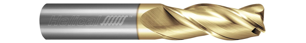 3 FL - Corner Radius - 35Â¡ Helix - 0.3750" (3/8) Cutter DIA x 0.3750" (3/8) Shank DIA x 0.0900" Radius x 1.5000" (1-1/2) LOC x 4.0000" (4) OAL - ZPLUS Coated  HELICAL  SKU HELSO1-88030