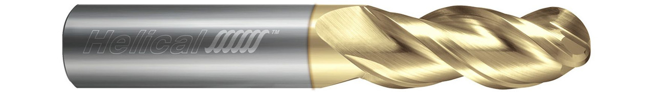 3 FL - Ball - 40Â¡ Helix - 0.1250" (1/8) Cutter DIA x 0.1250" (1/8) Shank DIA x 0.2500" (1/4) LOC x 1.5000" (1-1/2) OAL  HELICAL  SKU HELSO1-87814