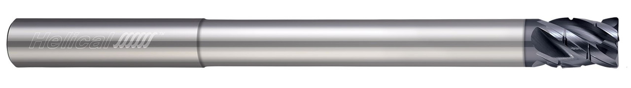 4 FL - Corner Radius - 0.2500" (1/4) Cutter DIA x 0.2500" (1/4) Shank DIA x 0.0200" Radius x 0.3750" (3/8) LOC x 4.0000" (4) OAL x 1.1250" (1-1/8) Reach - APLUS Coated, 82877  HELICAL  SKU HELSO1-82877