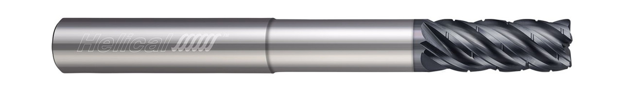 5 FL - Corner Radius - 0.1250" (1/8) Cutter DIA x 0.1250" (1/8) Shank DIA x 0.0100" Radius x 0.1562" (5/32) LOC x 2.0000" (2) OAL x 0.3750" (3/8) Reach - APLUS Coated, 87395  HELICAL  SKU HELSO1-87395