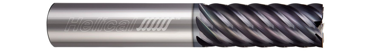 7 FL - Square - 1.2500" (1-1/4) Cutter DIA x 1.2500" (1-1/4) Shank DIA x 2.0000" (2) LOC x 4.5000" (4-1/2) OAL - APLUS Coated, 24617  HELICAL  SKU HELSO1-24617