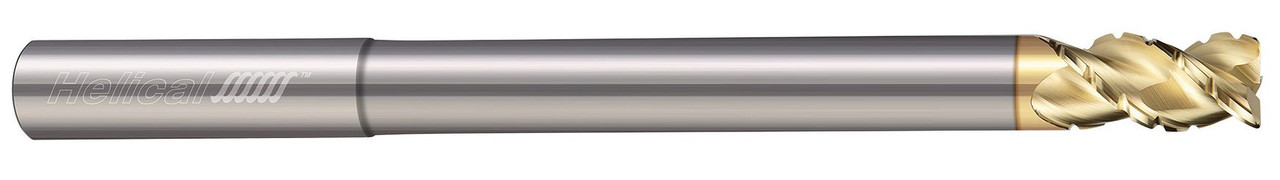 3 FL - Corner Radius - 45Â° Helix - 0.3750" (3/8) Cutter DIA x 0.3750" (3/8) Shank DIA x 0.0200" Radius x 0.5000" (1/2) LOC x 4.0000" (4) OAL x 1.1250" (1-1/8) Reach - Uncoated, 28210  HELICAL  SKU HELSO1-28210