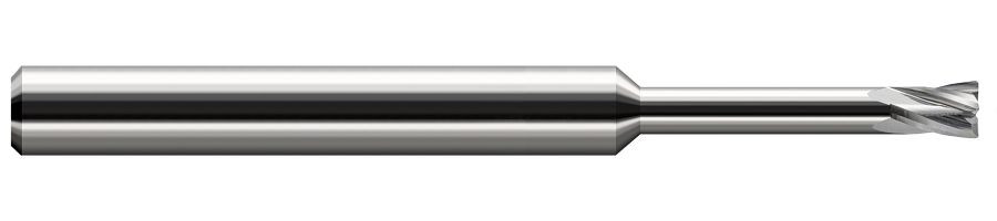 4 FL - 0.2500" (1/4) Cutter DIA x 0.0100" Radius x 0.3750" (3/8) LOC x 1.2500" (1-1/4) Reach, 781216 Â– HARVEY TOOL Â– SKU HARTO1-781216
