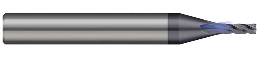 2 FL - 0.0620" (1/16) Cutter DIA x 0.1860" LOC - AlTiN Coated, 741562-C3 Â– HARVEY TOOL Â– SKU HARTO1-741562-C3