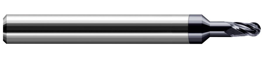 4 FL - 0.0930" (3/32) Cutter DIA x 0.1390" LOC x 0.2790" Reach - AlTiN Coated, 755493-C3  HARVEY TOOL  SKU HARTO1-755493-C3