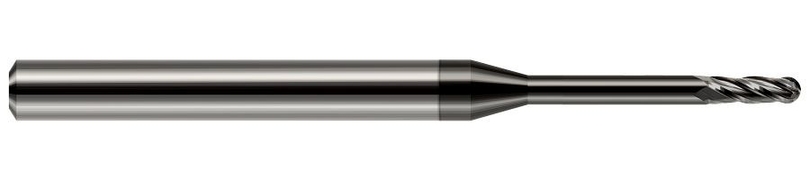4 FL - 0.0310" (1/32) Cutter DIA x 0.0930" (3/32) LOC x 0.2790" Reach - Amorphous Diamond Coated, 76831-C4 Â– HARVEY TOOL Â– SKU HARTO1-76831-C4