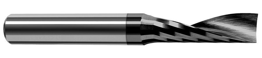 1 FL - 0.1875" (3/16) Cutter DIA x 0.6250" (5/8) LOC - Amorphous Diamond Coated, 892012-C4  HARVEY TOOL  SKU HARTO1-892012-C4