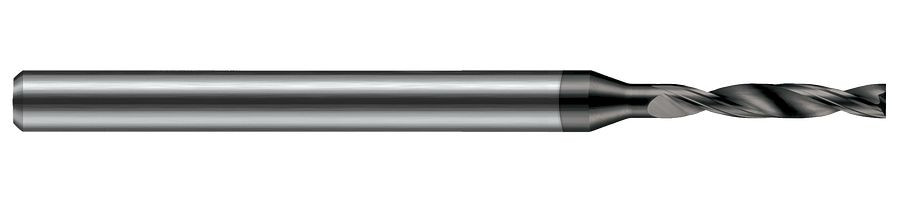 2.032 mm Drill DIA x 9.500 mm Flute Length - 2 FL - AlTiN Coated, FBF0800-C3  HARVEY TOOL  SKU HARTO1-FBF0800-C3