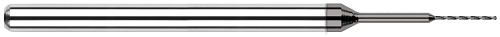 0.0157" (.4 mm) Drill DIA x 0.2700" Flute Length - 2 FL - Amorphous Diamond Coated Â– HARVEY TOOL Â– SKU HARTO1-20157-C4