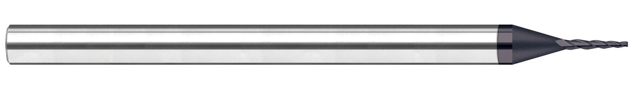 4 FL - 0.1250" (1/8) Cutter DIA x 0.0300" Radius x 0.1000" LOC - AlTiN Nano Coated  HARVEY TOOL  SKU HARTO1-718630-C6