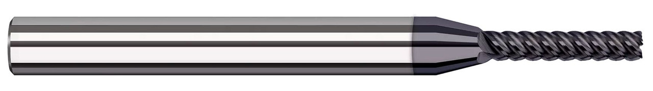 4 FL - 0.0250" Cutter DIA x 0.0370" LOC x 0.2030" (13/64) Reach - AlTiN Coated  HARVEY TOOL  SKU HARTO1-874125-C3
