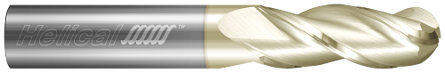 3 FL - Ball - 0.3750" (3/8) Cutter DIA x 0.3750" (3/8) Shank DIA x 1.2500" (1-1/4) LOC x 3.5000" (3-1/2) OAL - ZPLUS Coated  HELICAL  SKU HELSO1-89225