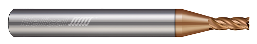 4 FL - Square - 0.1094" (7/64) Cutter DIA x 0.2500" (1/4) Shank DIA x 0.3750" (3/8) LOC x 2.5000" (2-1/2) OAL - TPLUS Coated  HELICAL  SKU HELSO1-89985
