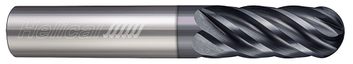 6 FL - Ball - 0.6250" (5/8) Cutter DIA x 0.6250" (5/8) Shank DIA x 2.0000" (2) LOC x 4.0000" (4) OAL - APLUS Coated  HELICAL  SKU HELSO1-90019