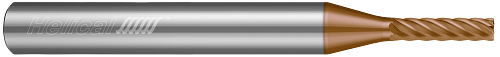 6 FL - Corner Radius - 0.1250" (1/8) Cutter DIA x 0.2500" (1/4) Shank DIA x 0.0100" Radius x 0.2500" (1/4) LOC x 2.0000" (2) OAL - TPLUS Coated  HELICAL  SKU HELSO1-89354