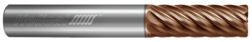 8 FL - Corner Radius - 0.2500" (1/4) Cutter DIA x 0.2500" (1/4) Shank DIA x 0.0100" Radius x 1.0000" (1) LOC x 3.0000" (3) OAL - TPLUS Coated  HELICAL  SKU HELSO1-89640