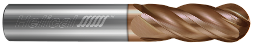 4 FL - Ball - 12.000 mm Cutter DIA x 12.000 mm Shank DIA x 30.000 mm LOC x 75.000 mm OAL - TPLUS Coated  HELICAL  SKU HELSO1-89812