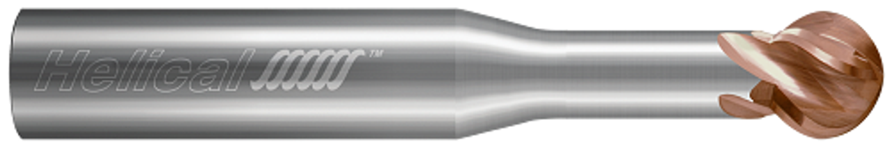 0.5000" (1/2) Cutter DIA x 0.7500" (3/4) Neck Length x 270Â° Wrap Angle - 4 FL - TPLUS Coated  HELICAL  SKU HELSO1-89039